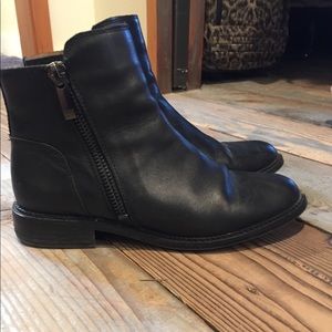 Franco Sarto black leather boot 9.5 Harmona